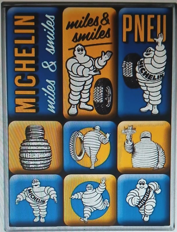 Boîte de 9 aimants Michelin