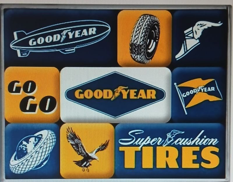 Boîte de 9 aimants Goodyear