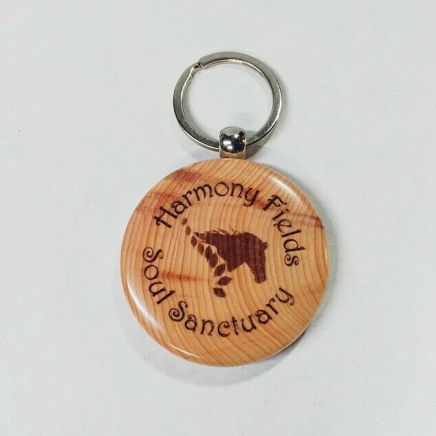 Reclaimed Yew wood Key fob