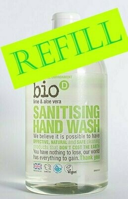 Bio-D Sanitising Hand Wash Lime & Aloe Vera REFILL