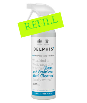 Delphis Glass & Stainless Steel Cleaner 700 ml REFILL