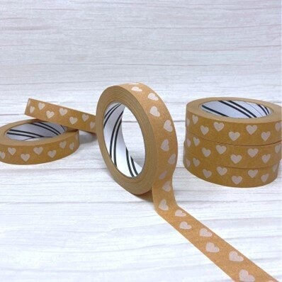 Paper Tape 50m Heart (24mm wide)