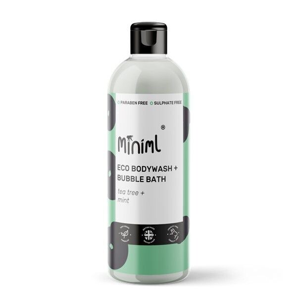 Miniml Bodywash & Bubble Bath  Tea Tree & Mint 500 ml