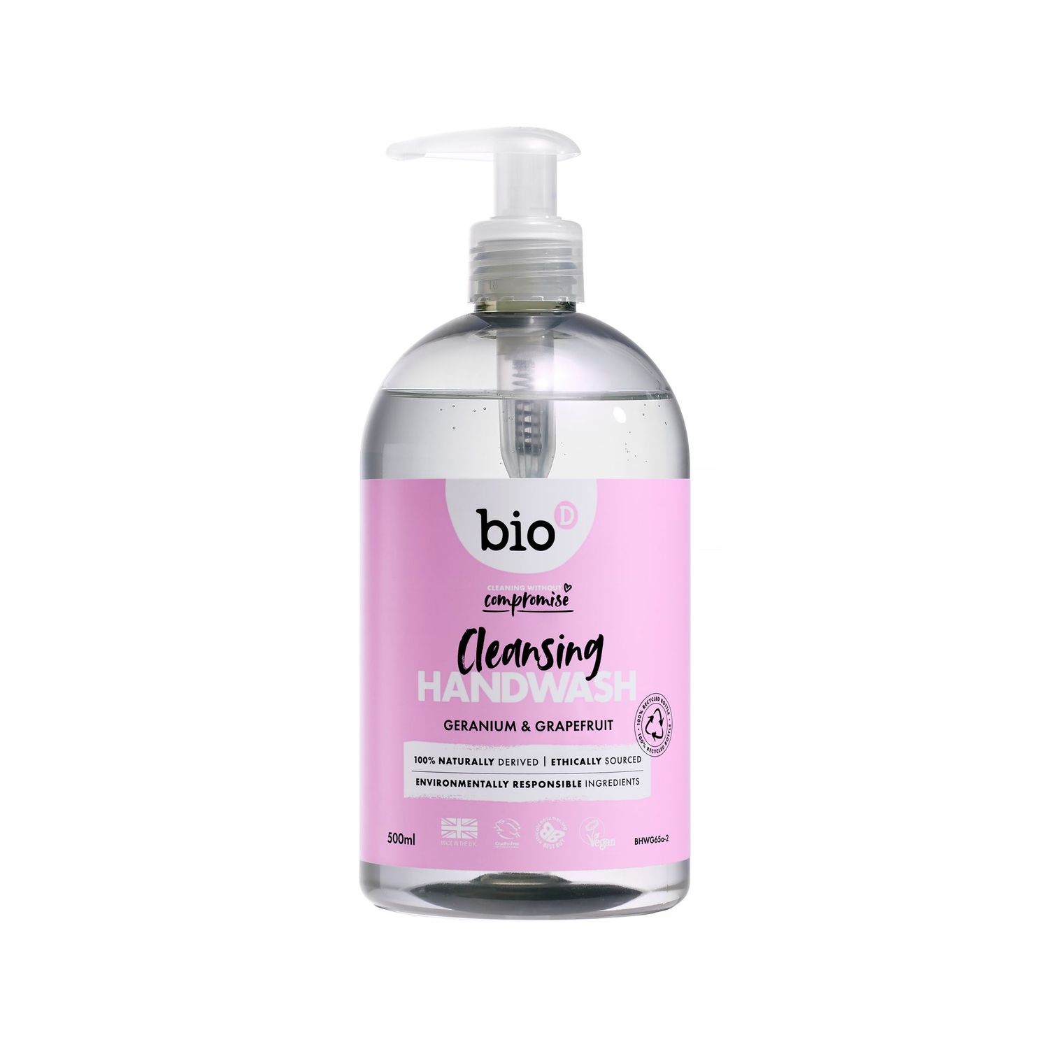 Bio-D Cleansing Hand Wash Geranium *& Grapefruit 500ml