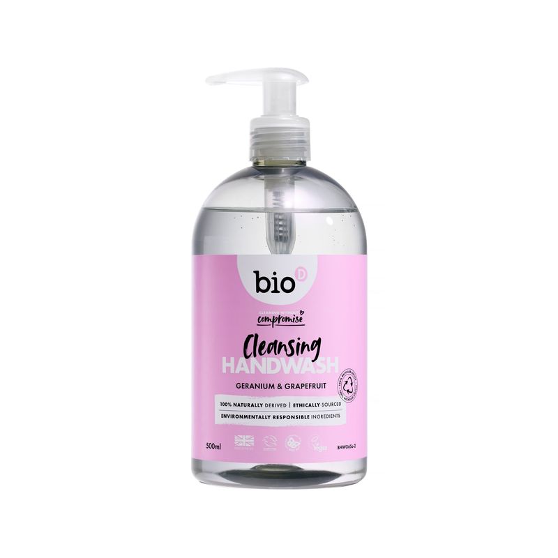 Bio-D Cleansing Hand Wash Geranium *& Grapefruit 500ml