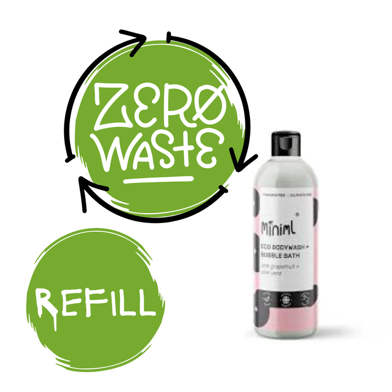 Miniml Bodywash & Bubble Bath Pink Grapefruit & Aloe Vera 500 ml REFILL
(70p per 100ml)