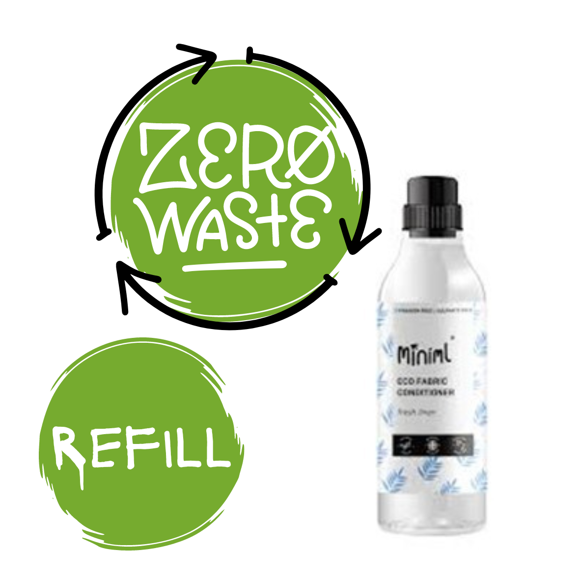 Miniml Fresh Linen Fabric Conditioner 750 ml REFILL (47p per 100 ml)