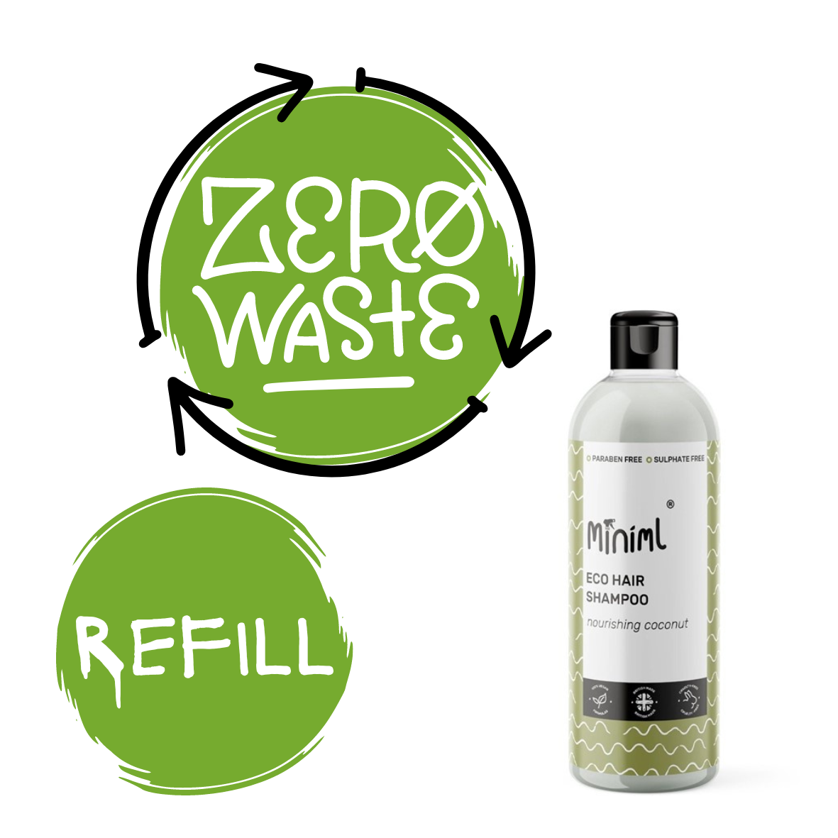 Miniml Nourishing Coconut Shampoo REFILL
(70p per 100 ml)