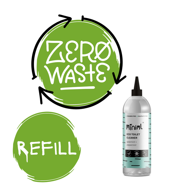 Miniml Spearmint & Peppermint Toilet Cleaner 1Ltr REFILL
(35p per 100 ml)