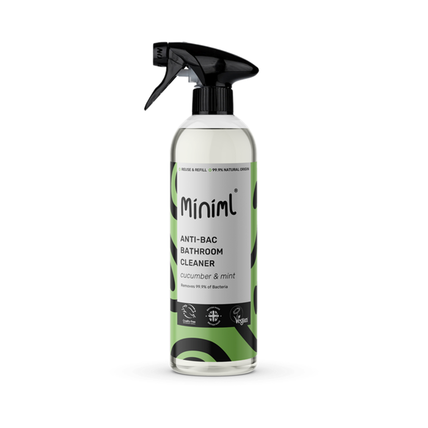 Miniml Anti-Bac Bathroom Cleaner - Cucumber & Mint 750 ml