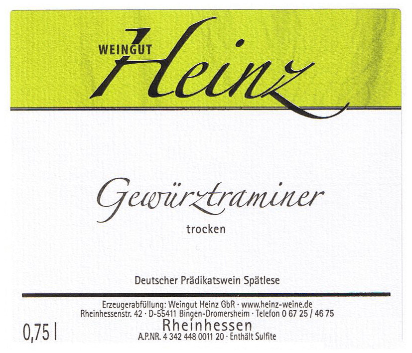 2025 Gewürztraminer Spätlese trocken