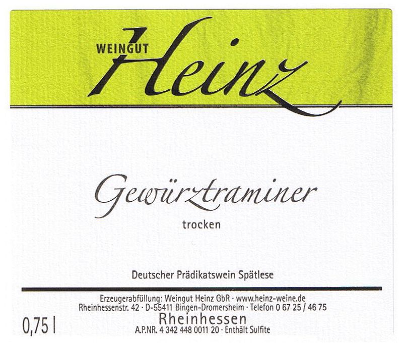2025 Gewürztraminer Spätlese trocken 2025 Gewürztraminer Spätlese trocken