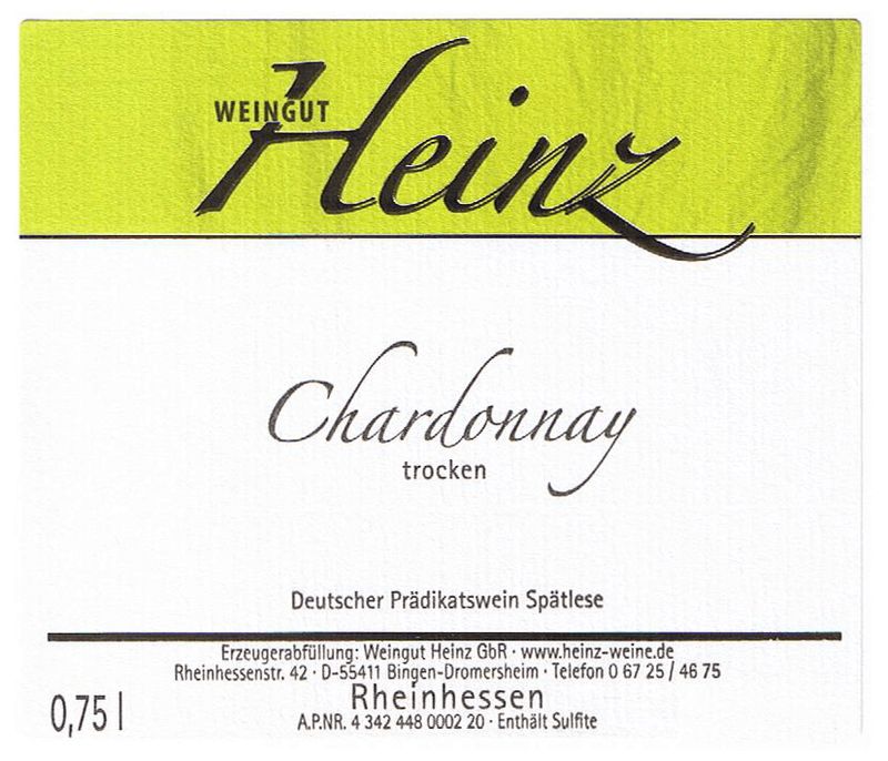 2025 Chardonnay Spätlese trocken 2025 Chardonnay Spätlese trocken
