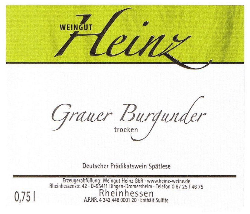 2025 Grauer Burgunder Spätlese trocken