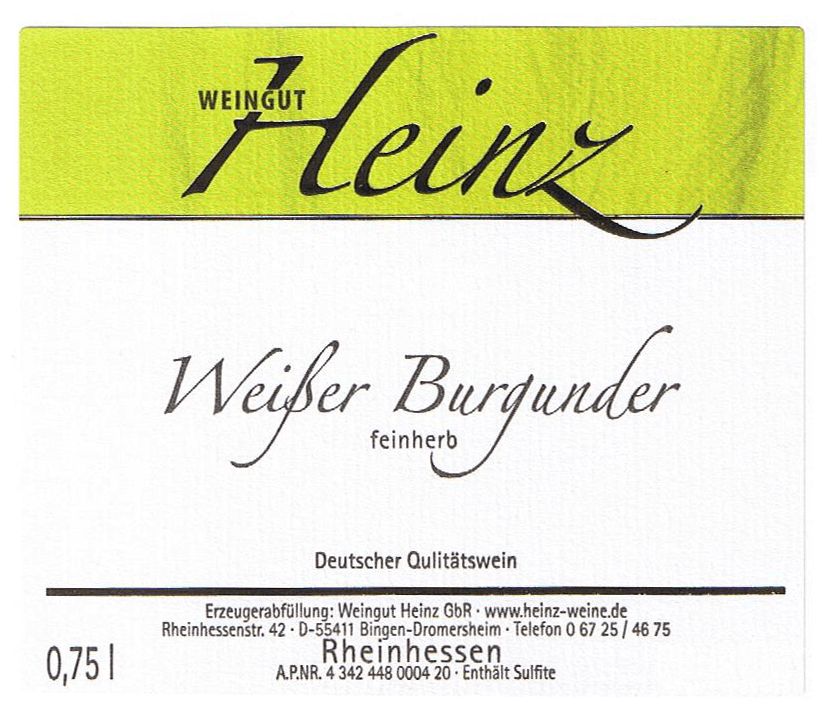 2025 Weißer Burgunder feinherb