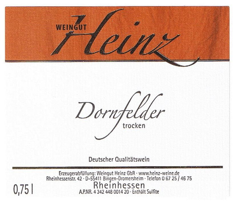 2025 Dornfelder trocken 2025 Dornfelder trocken
