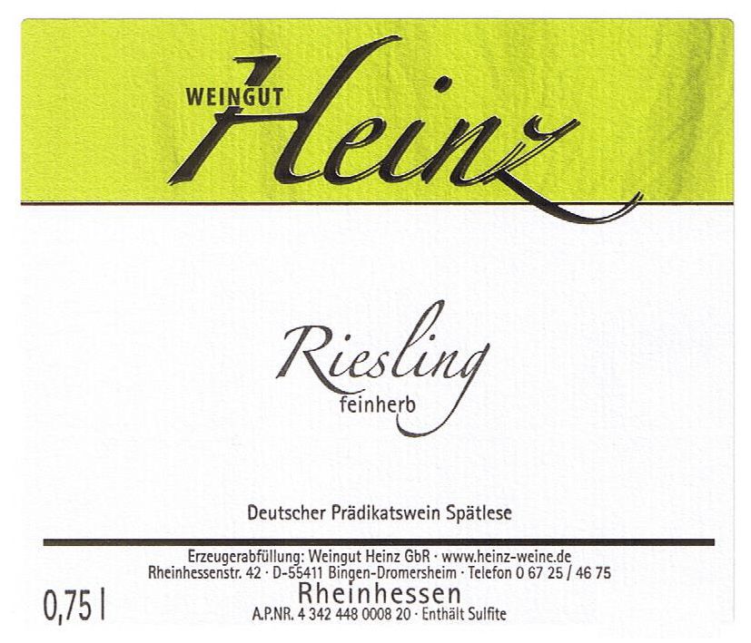2025 Riesling feinherb 2025 Riesling feinherb