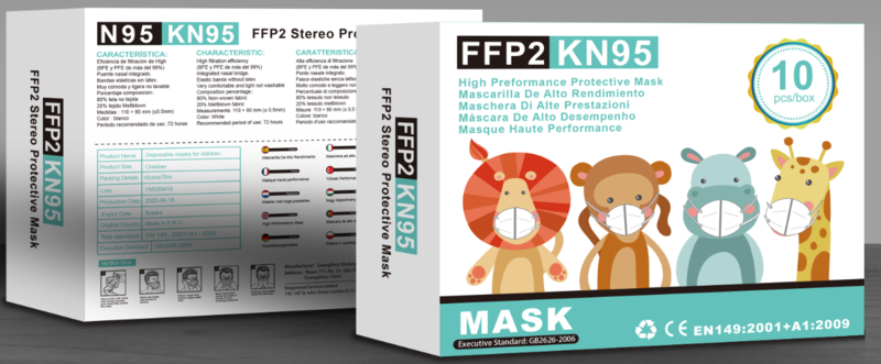 MASCARILLAS INFANTILES FFP2