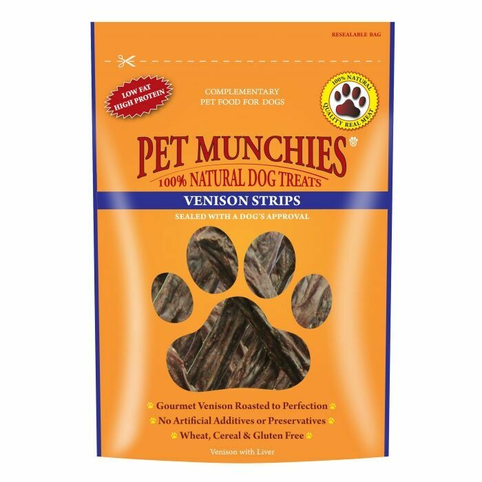 Pet Munchies Venison Strips 75g