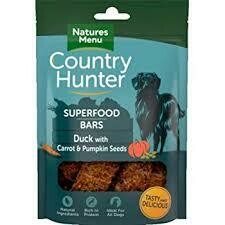 Country Hunter Superfood Bars Duck with Carrot & Pumpkin Seeds 100g