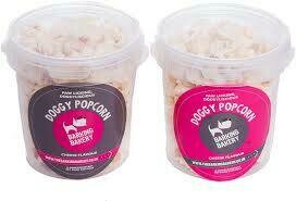 Barking Bakery Tub of Cheese Doggy Popcorn