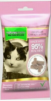 Natures Menu Chicken & Liver Cat Treats 60g