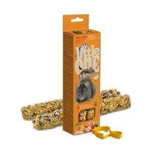Little One Sticks For Hamsters, Rats, Mice And Gerbils With Fruit And Nuts 2x60G