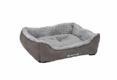 Scruffs Cosy Collection Dog Box Bed Medium Grey 60x50cm