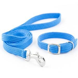 Ancol Puppy Collar and Lead Set Softweave Blue