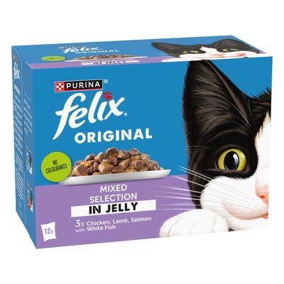 Felix Original Mixed Selection In Jelly - 12 Pouches