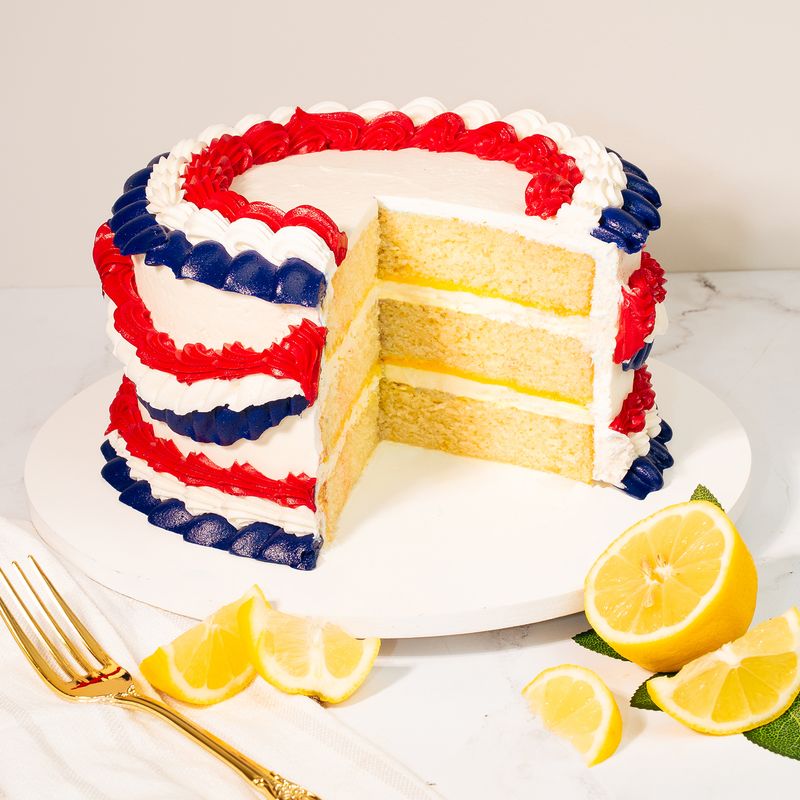 STAR SPANGLED LEMON CAKE - 8”
