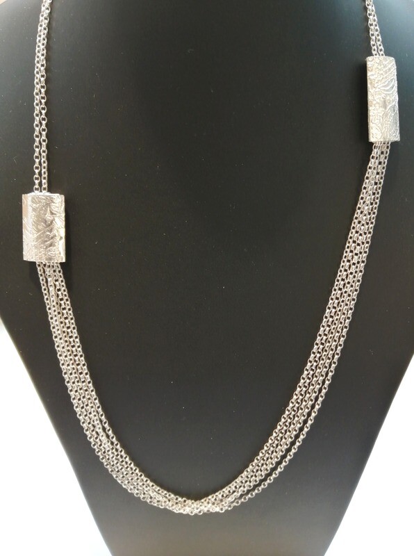 Long panel necklace
