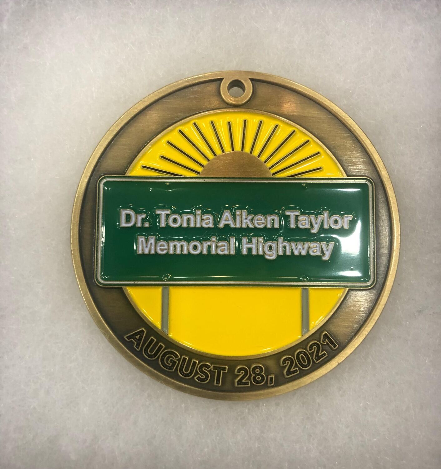Dr. Tonia Aiken Taylor Memorial Highway Medallion - (This is a donation of $50.00 plus shipping.)