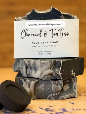 Activated Charcoal with Tea Tree Aloe Vera Soap