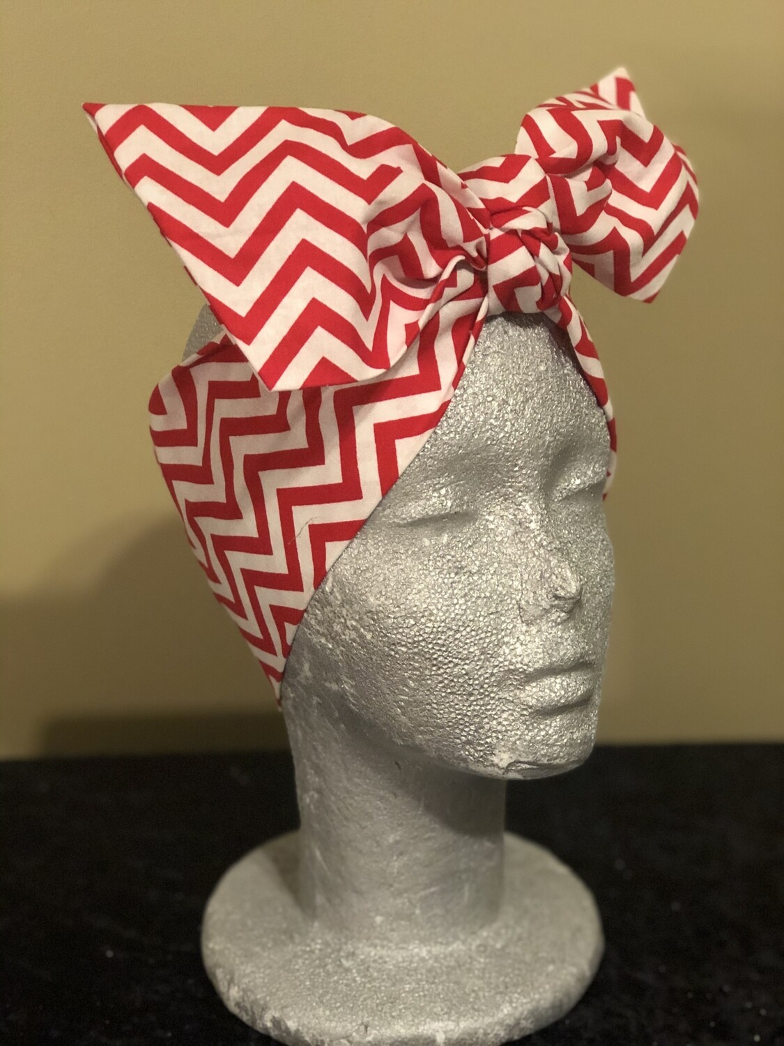 Tiara - Red / White Stripe Tiara - Red / White Stripe
