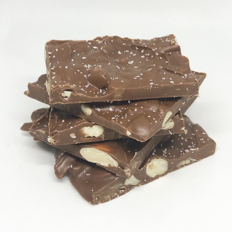 Toffee Almond Bark with Sea Salt
