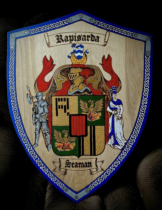 Family Coat of Arms on a Shield