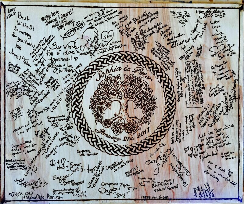 Autograph Wedding Board