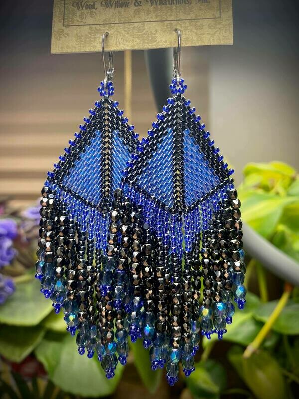 Peyote Fringe Earrings