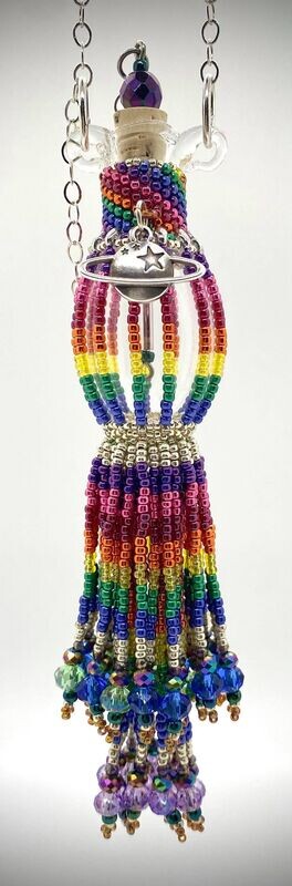Rainbow Beaded Bottle Half Dram