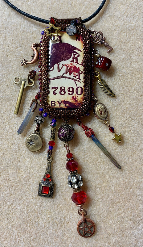Altered Domino Pendant - One of a Kind