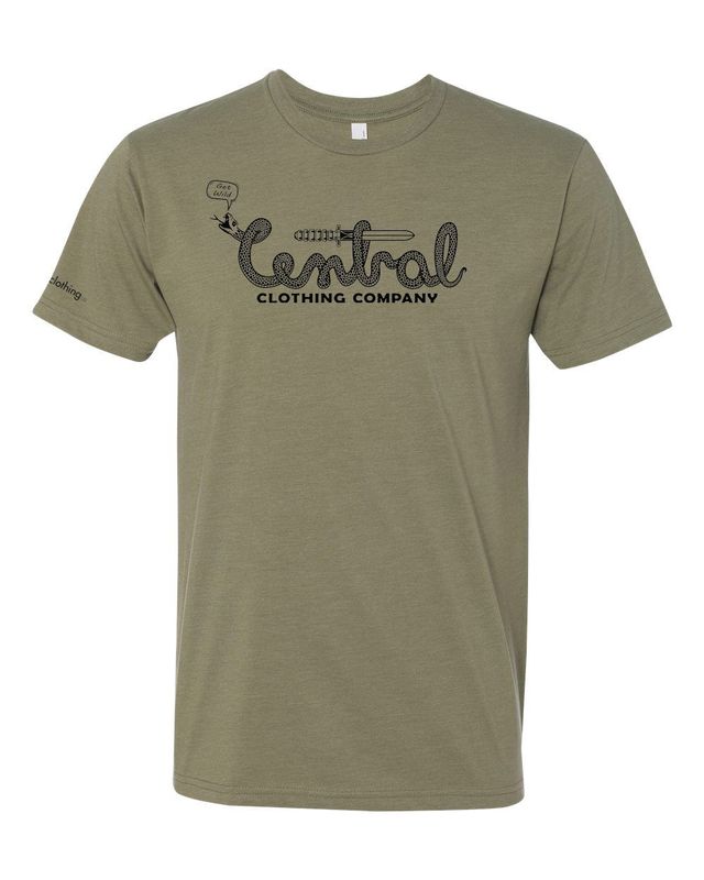 Snake - Get Wild Tee - Olive