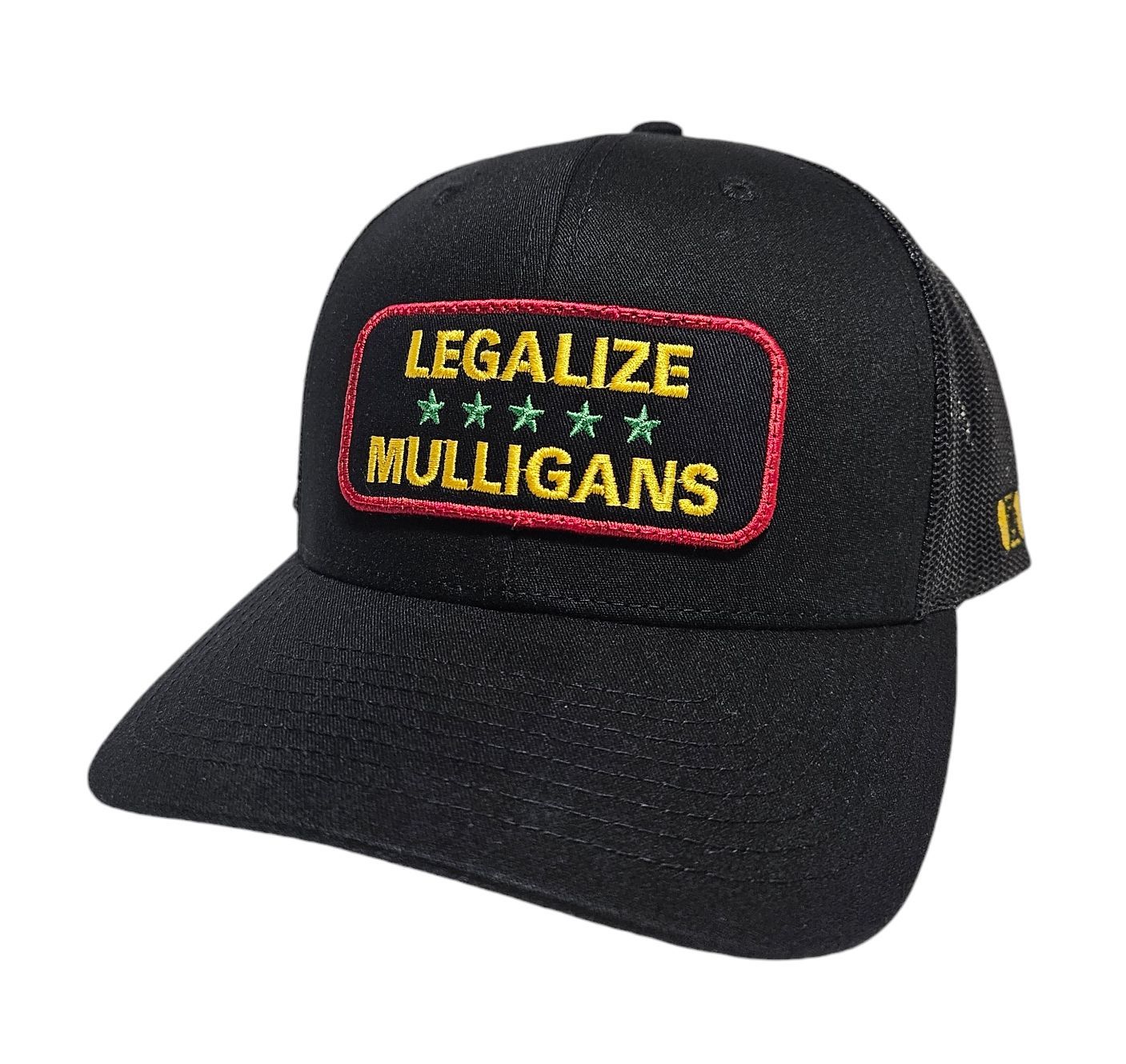Legalize Mulligans Trucker Hat, Color:: Rasta