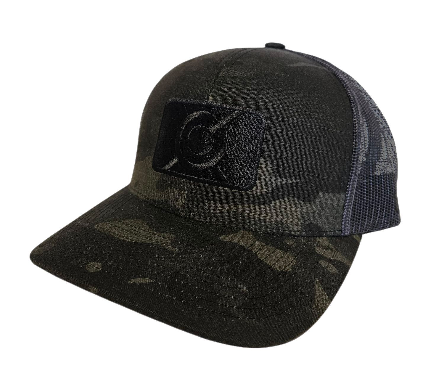 Blackout Logo Trucker Hat - Black Camo