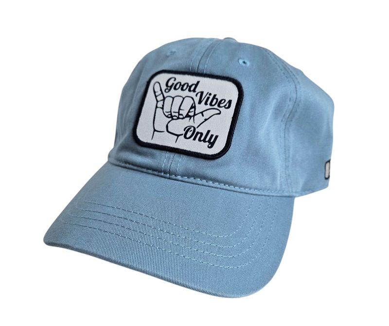 Good Vibe Only "Dad" Hat - Sky Blue