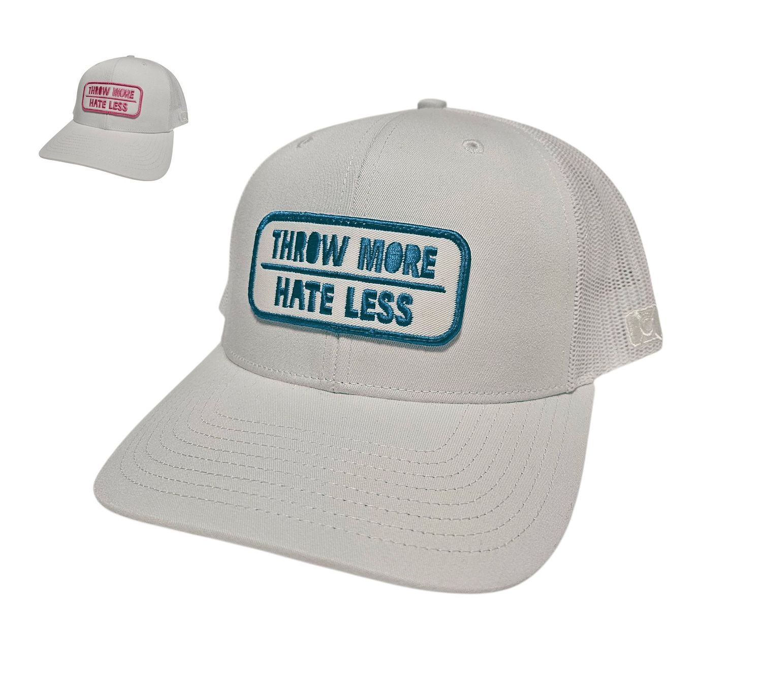 Throw More Hate Less Trucker Hat Throw More Hate Less Trucker Hat