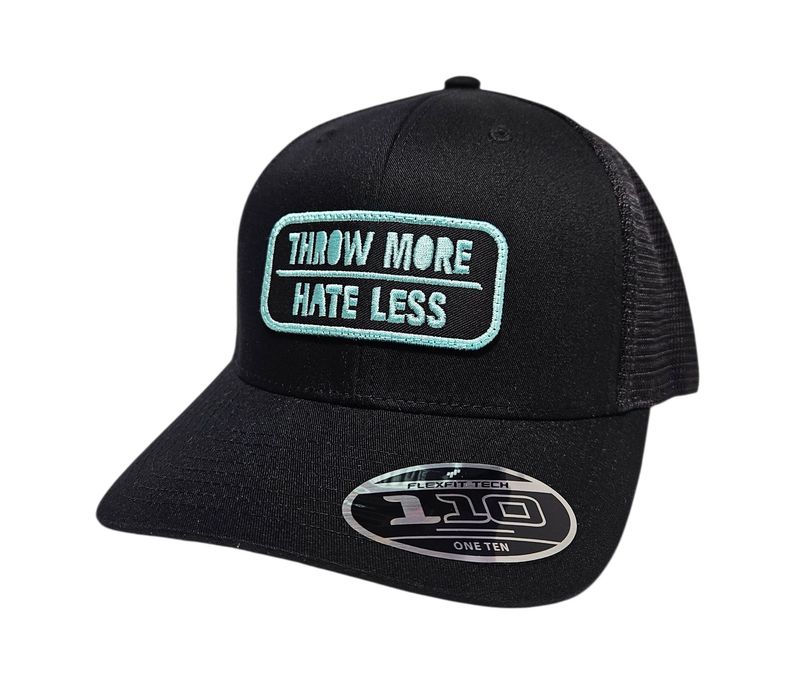 Throw More Hate Less Flex-Tech Trucker Hat