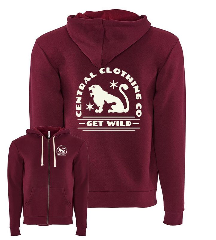 Catamount Zip Hoodie - Maroon