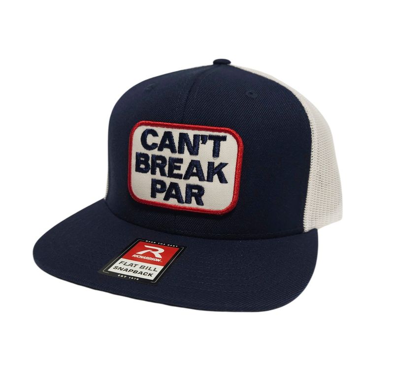 Cant Break Par Flat-Bill Trucker Hat - Navy/Red/White