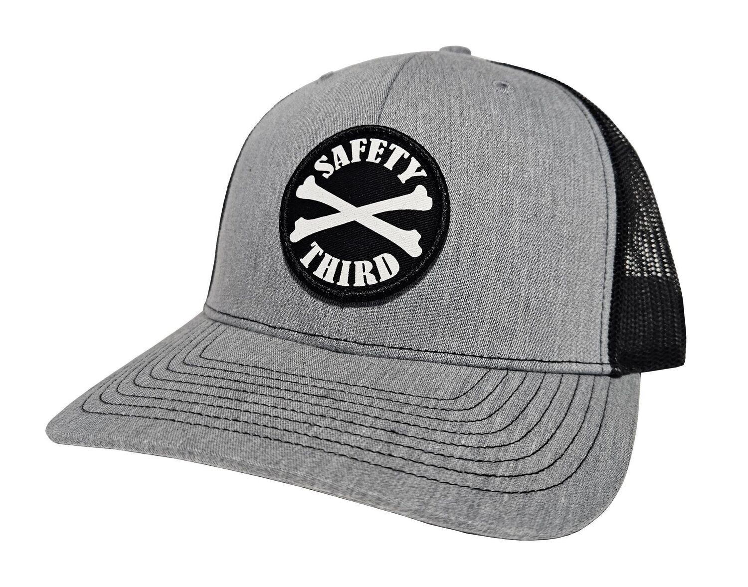 Safety Third Trucker Hat - Grey/Black Safety Third Trucker Hat - Grey/Black